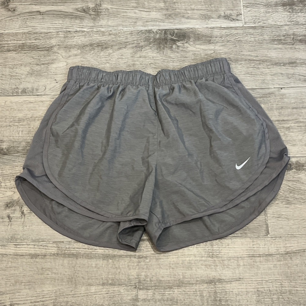 Nike Shorts Women's Dri-FIT Tempo Running Athletic Gray Lined Activewear Sz M